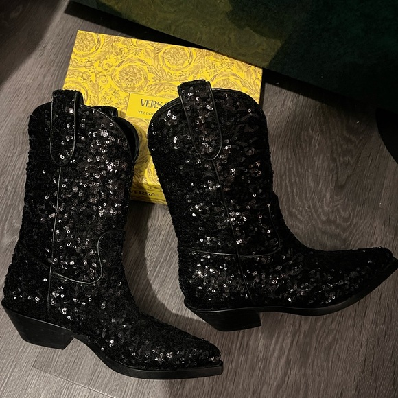🤠D&G Glittery Cowgirl Boots 🤠 - Picture 3 of 10